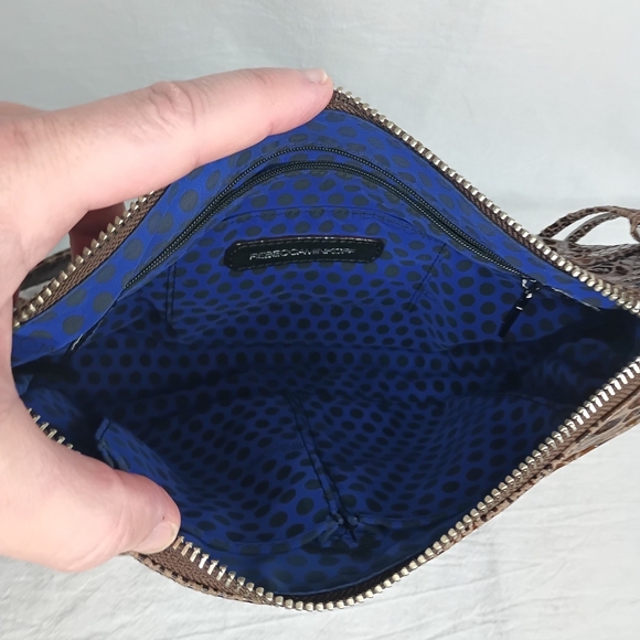 Rebecca Minkoff Brown Snake Print Crossbody Bag - Picture 2 of 14